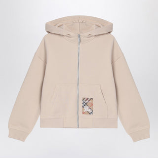 Light Beige Zipped Sweatshirt