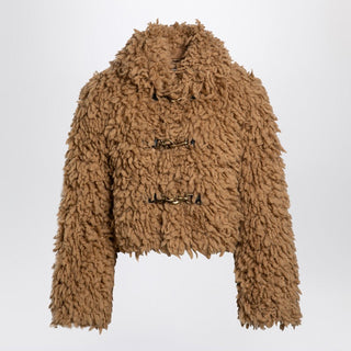 Beige Wool-blend Short Jacket