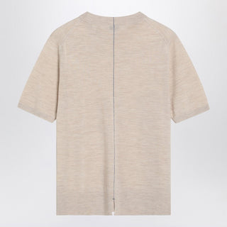 Beige Wool Sweater - By Baano