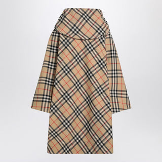 Beige Flounced Midi Skirt - By Baano