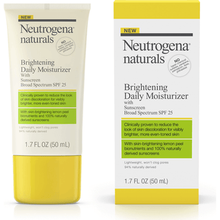Neutrogena Naturals Brightening Daily Moisturizer With Sunscreen Broad Spectrum SPF 25, 1.7 Fl. Oz