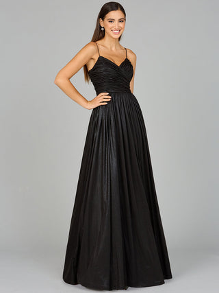 High Slit Metallic Jersey Dress - OUTLET - By Baano