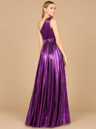 One Shoulder Metallic Dress - OUTLET - By Baano