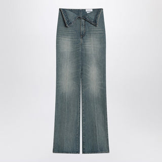 Flared Jeans With Turn-ups At The Waist