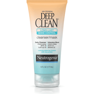Neutrogena Deep Clean Long-Last Shine Control Facial Cleanser/Mask - 6 Fl Oz
