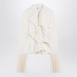 Ivory Pleated Blouse