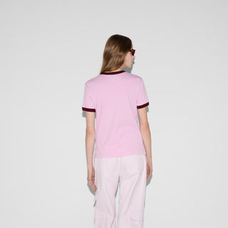 Embroidered cotton jersey T-shirt - By Baano