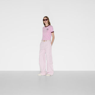Embroidered cotton jersey T-shirt - By Baano