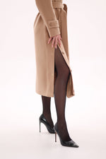 Camille Cashmere Blend Coat in Camel