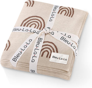 Whimsy Collection - Luxury 100% Cotton Knit Swaddle Baby Blanket