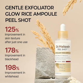 Dr. Melaxin Peel Shot Exfoliant Rice Ampoule - By Baano