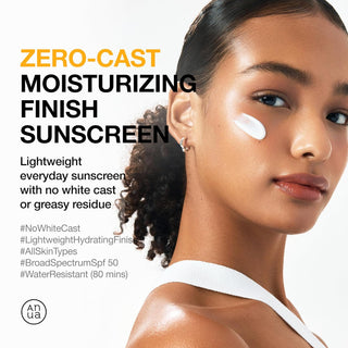 ANUA Zero-Cast Moisturizing Finish Sunscreen SPF50+ PA++++ - By Baano