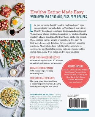 The Easy 5-Ingredient Healthy Cookbook: Simple Recipes to Make Healthy Eating Delicious (Spiral Bound) - By Baano