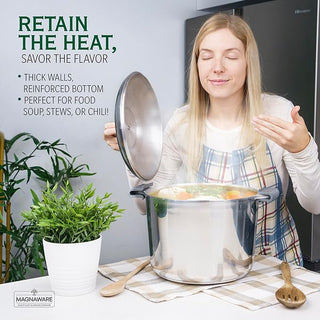 Stock Pot with Lid 10 Quarts - By Baano