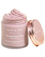 Mary & May Vegan Rose Hyaluronic Hydra Wash Off Pack
