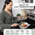 8-Inch Chef Skillet – Quick & Even Heat Distribution – Lightweight Cast Aluminum Frying Pan - By Baano