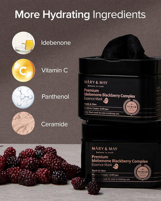 Mary & May Premium Idebenone Blackberry Complex Essence Mask