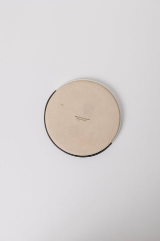 Dawson Appetizer Plate - Matte Black/White - Set of 6