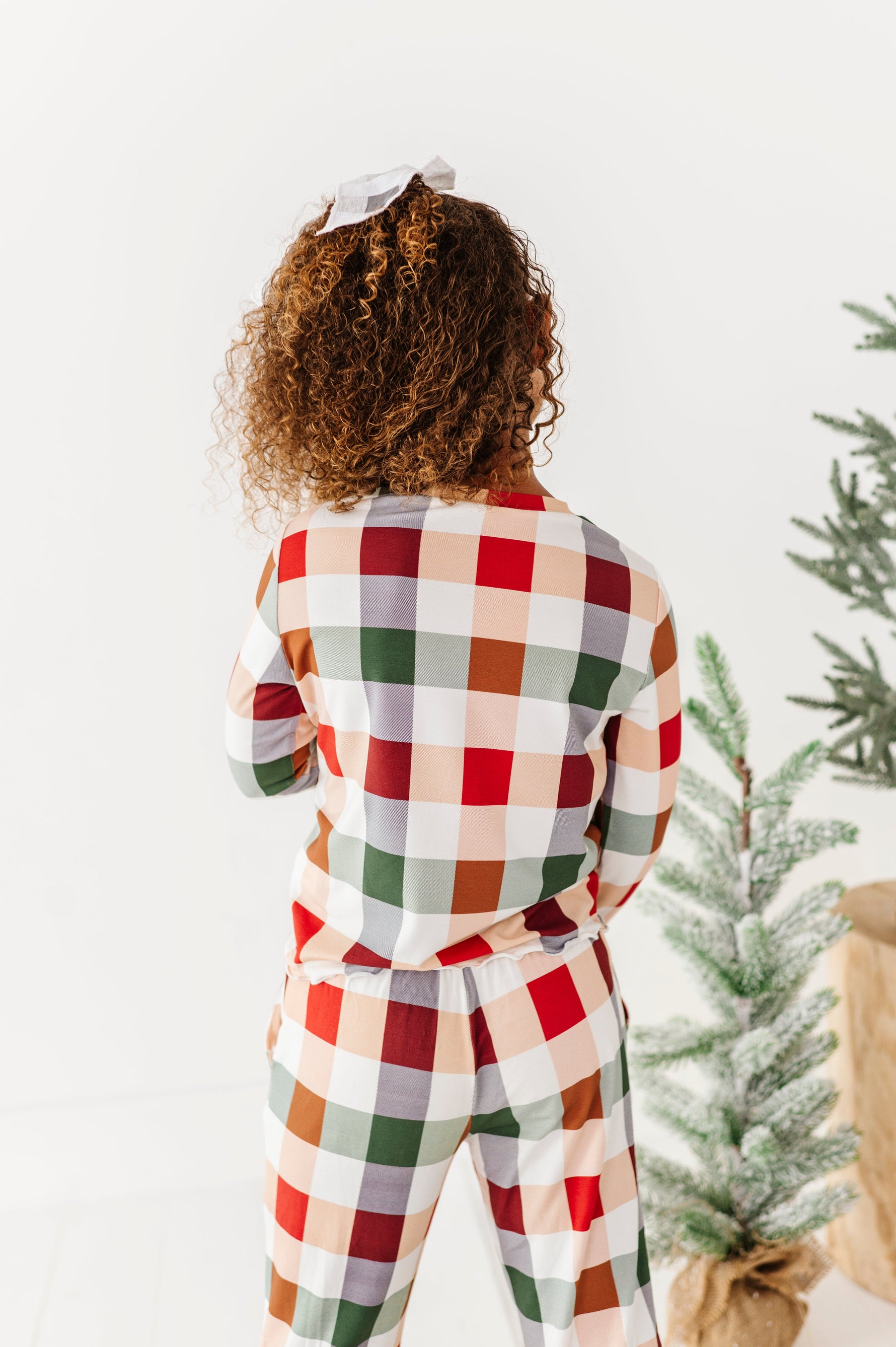 Holiday Plaid | GIRLS WIDE-LEG SET - By Baano