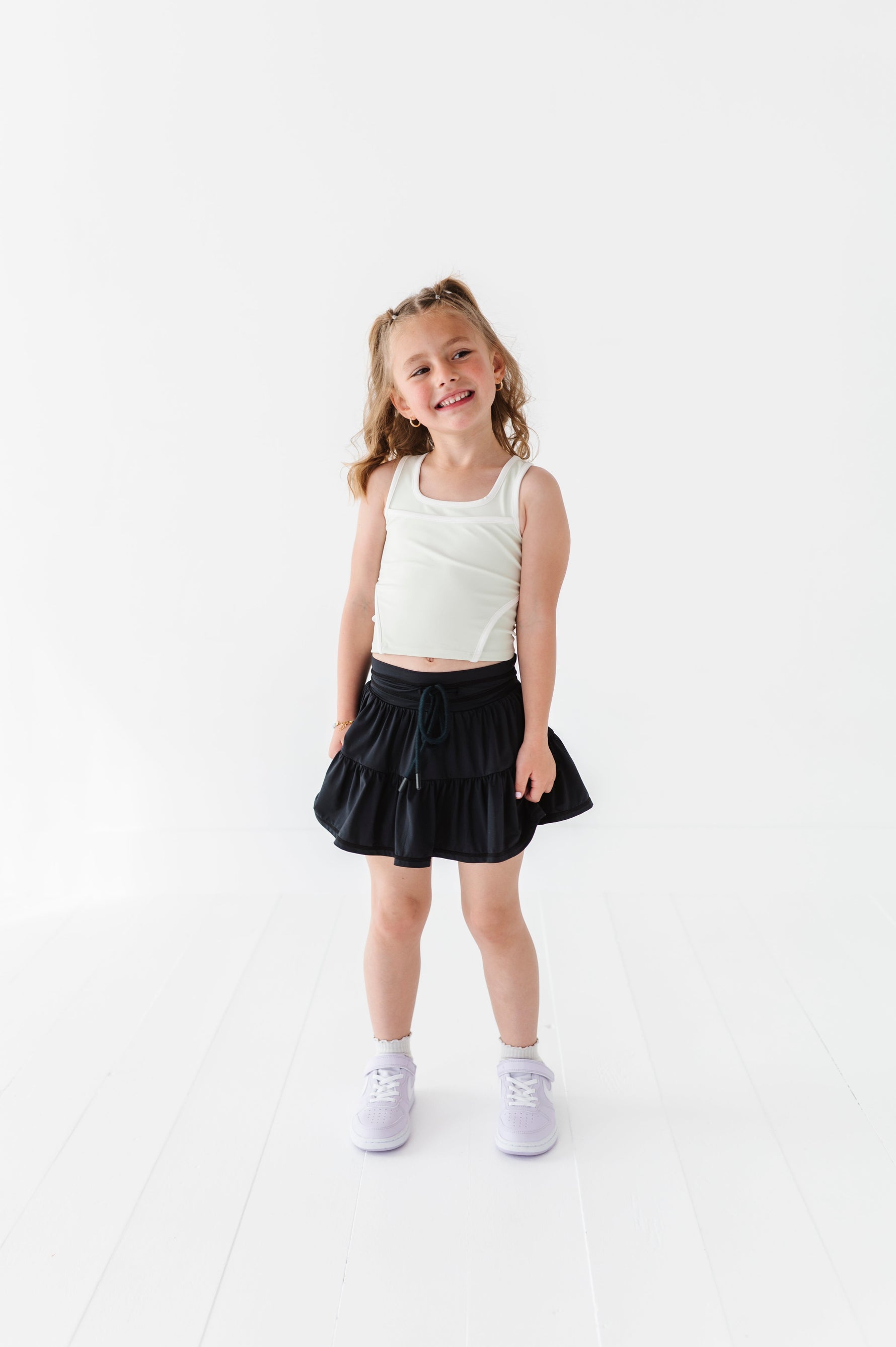 Black | 2-tiered Skort - By Baano