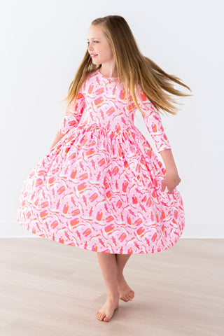 SALE Howdy 3/4 Pocket Twirl Dress - By Baano