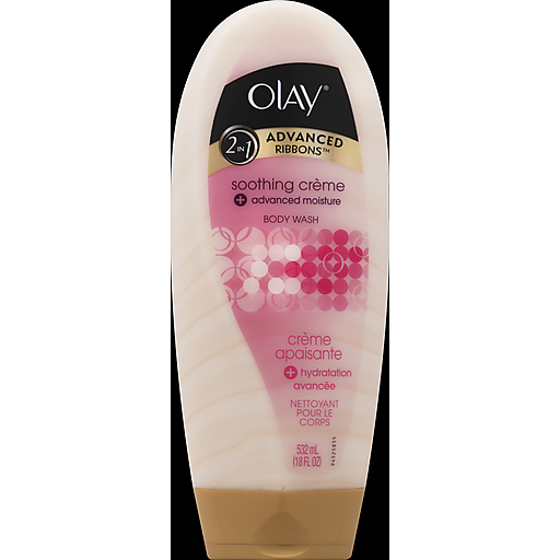 Olay Moisture Ribbons Plus Shea + Rosemary Mint Body Wash, 18 Oz