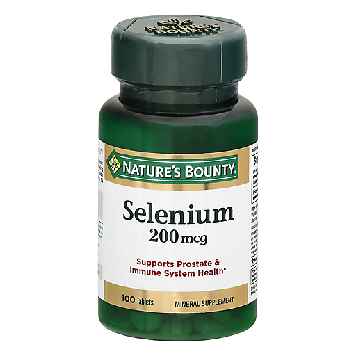 Nature's Bounty Natural Selenium 200 Mcg - 100 Tablets