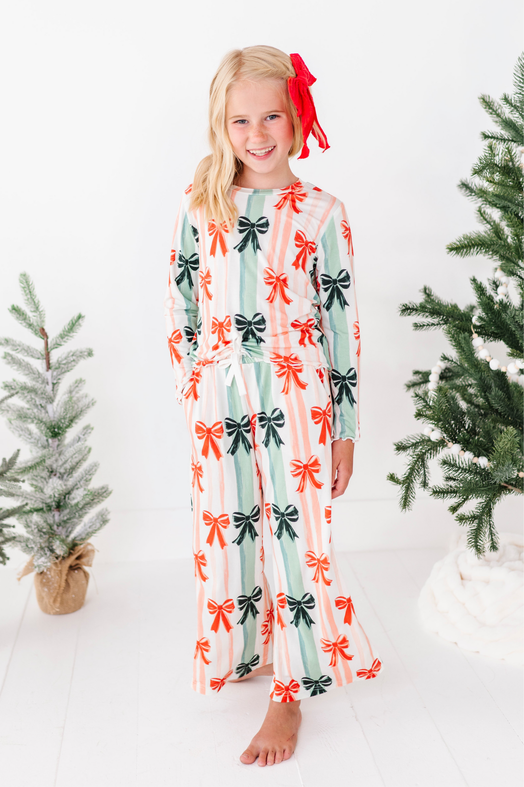 Bows | GIRLS WIDE-LEG SET - By Baano