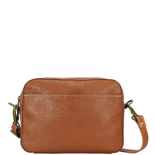 Heritage Leather Twin Zippered Crossbody - 8457