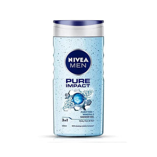 Nivea Men Pure Impact 3-in-1 Body Wash 16.9 Fl. Oz