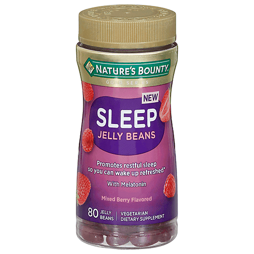 Nature's Bounty Adult Melatonin Sleep Aid Chewable Jelly Beans - Mixed Berry - 80ct