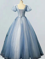 Elegant Boat Neck Beaded Lace Tulle Evening Gown | Girls' Prom & Bridesmaid Dress