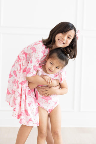 Pirouette S/S Flutter Sleeve Leotard - By Baano
