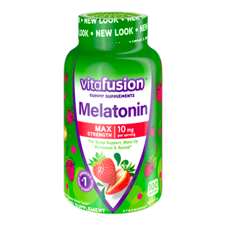 Vitafusion Melatonin Max Strength 10 Mg Natural Strawberry Flavor