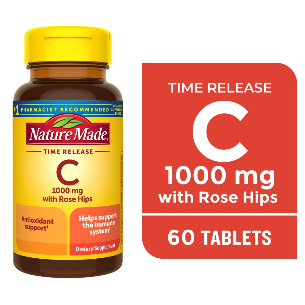 Nature Made Vitamin C 1000 Mg Time Release Tablets With Rose Hips