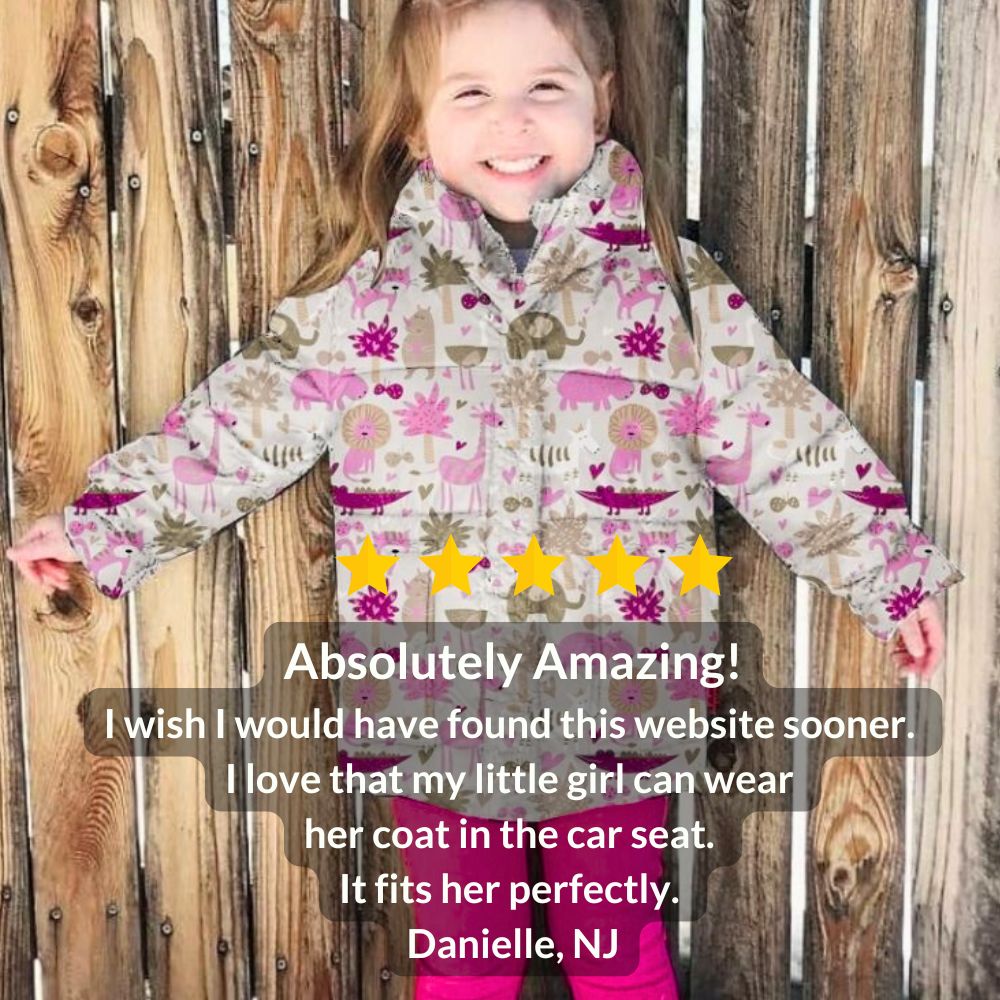 Car Seat Coat | The Road Coat Vegan - Safari Print