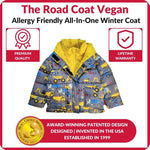 Car Seat Coat | The Road Coat Vegan - Construction Print