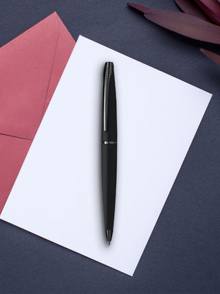 ATX® Matte Black with Black Appointments Ballpoint Pen - By Baano