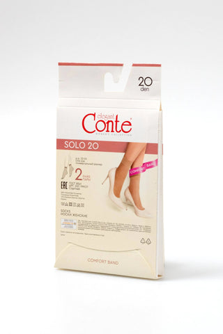 Socks Conte Solo 20 Den (2 pairs) - By Baano