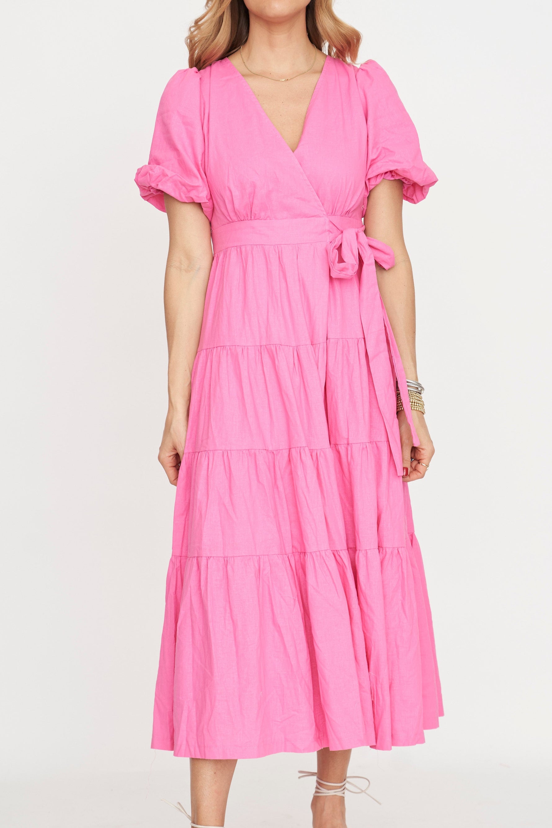 Nora Wrap Midi Dress Lady Hart