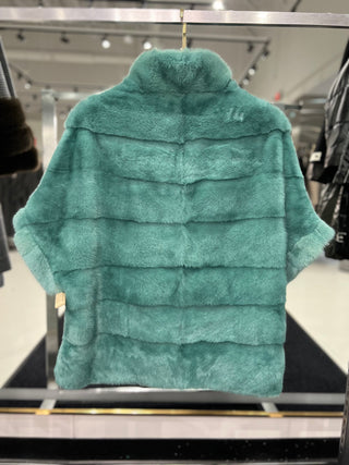 Genuine Scandinavian Mink Fur Poncho - By Baano
