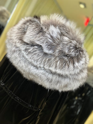 Genuine Silver Fox Fully Lined Hood Rabbit Insulated Parka - By Baano