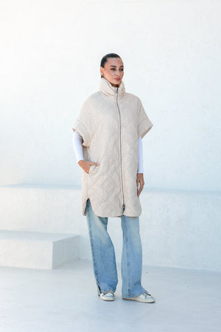 Bianca Relaxed Fit Embossed Vest