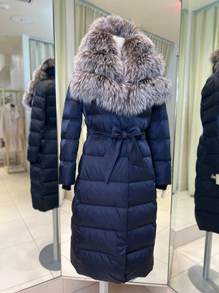 Kaimana Genuine Fox Fur Trim Premium Down Coat - By Baano