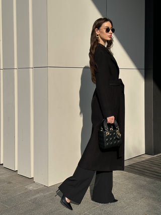 Astoria Classic Wraparound Wool Blend Overcoat