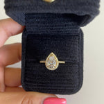 2.0ct Pink Moissanite Lab Diamond Engagement Ring Ring Deluxe Fine Jewelry