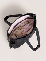 Utility-Strap Tote Diaper Bag - Black - By Baano