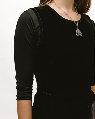 Elegant 3/4 Sleeve Halftee - By Baano