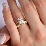 Evelyn Eternity Ring in Gold - Bold and Beautiful Attention Grabber