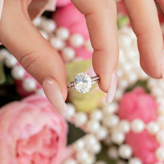 Miley Engagement Ring Set in Silver - Demi-Fine, Fully Fabulous Set